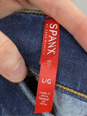 SPANX Womens Dark Blue Slim Jeans with Red Label